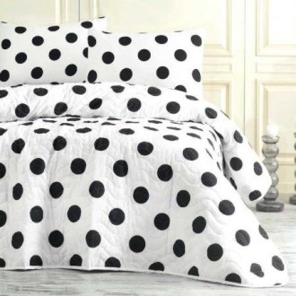 Покрывало стеганое с наволочками Eponj Home B&W Point