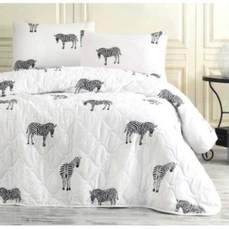 Стеганное покрывало Eponj Home Zebra