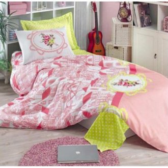 Покрывало с наволочками Eponj Home Sirin Pembe