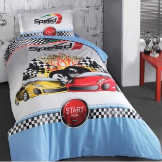 Дитяча постільна білизна Clasy Ranforce Racer