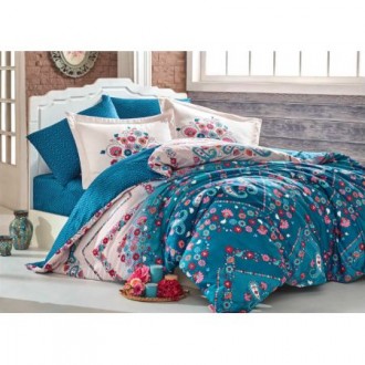 Постельное бельё Hobby Exclusive Sateen Sancha синее