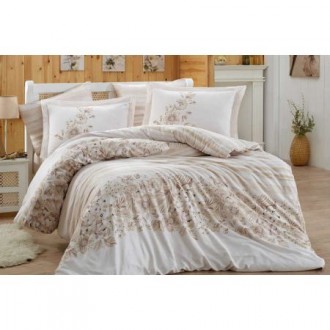 Постельное бельё Hobby Exclusive Sateen Serena бежевое