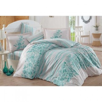 Постельное бельё Hobby Exclusive Sateen Serena бирюзовое