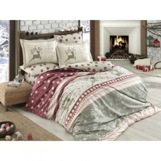 Постельное бельё Ludovica бордовое