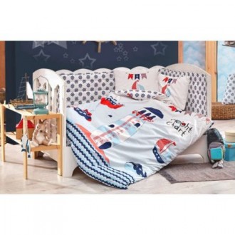 Детское постельное Baby Sailor голубое