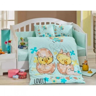 Детское постельное Lovely мятное