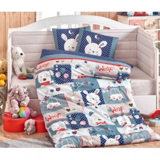 Детское постельное Snoopy синее