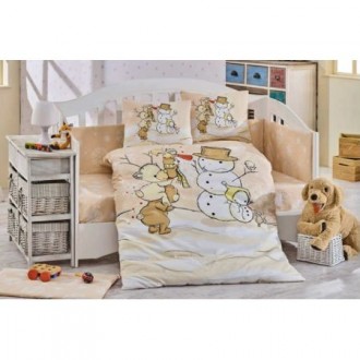Детское постельное Snowball бежевое