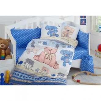 Детское постельное Tombik голубой
