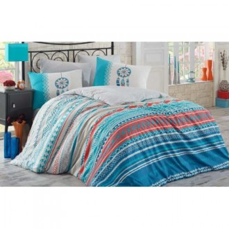 Постельное бельё Eva бирюзовое