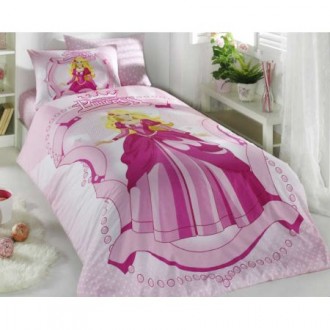 Детское постельное бельё Hobby Ranforce Princess розовое