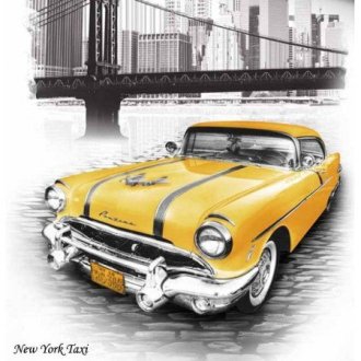 Евро комплект постельного белья «New York Taxi»