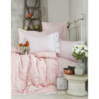 Пике - постельное белье Karaca Home Elina Pembe