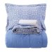 Элитное постельное бельё Karaca Home + плед Marla Indigo