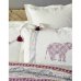 Постельное бельё Karaca Home + плед Espilo Bordo