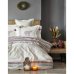 Постельное бельё Karaca Home + плед Espilo Bordo