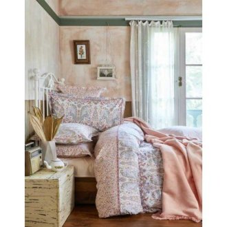 Элитное постельное бельё Karaca Home + плед Luminda Somon