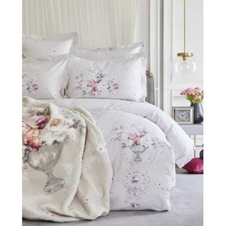 Постельное бельё Karaca Home + плед Roselina Gri Постельное бельё Karaca Home + плед Roselina Gri