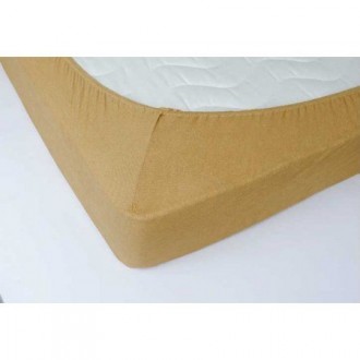 Простынь на резинке махровая 160х200х25 Кофейная Простынь на резинке махровая 160х200х25 Кофейная