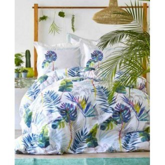 Постельное бельё евро Karaca Home Palm Yesil Постельное бельё евро Karaca Home Palm Yesil