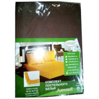 Простынь на резинке Leleka-Textile Летний шоколад