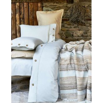 Элитное постельное бельё Karaca Home + плед Woodley Mavi Элитное постельное бельё Karaca Home + плед Woodley Mavi