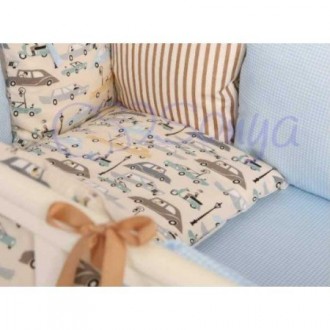 Сменное постельное белье в кроватку "Машинки" Сменное постельное белье в кроватку "Машинки"
