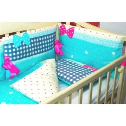 Комплект в кроватку для новорожденных "Мальвина"