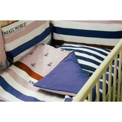 Комплект в кроватку для новорожденных "Морячок"