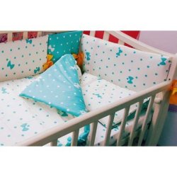 Комплект в кроватку для новорожденных "Нежная мята"