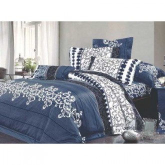 Постельное белье Viluta (Украина) ранфорс 8630 Kristi Navi
