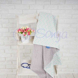 Плед детский Minky Premium Mi-Mi мятный