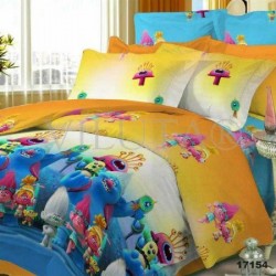 Детское постельное белье  "Тролли"