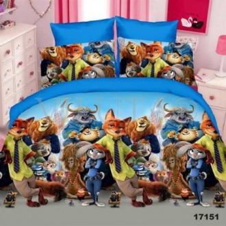 Детское постельное белье "Зоотрополис"