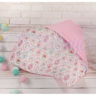 Детский плед Minky Premium «Пирожные»