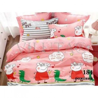 Детское постельное белье Вилюта 184 Диноэра розовое