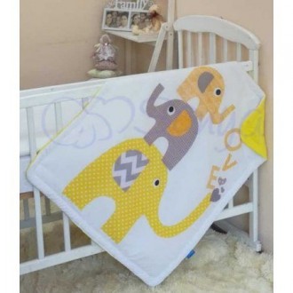 Плед детский Желтые слоники