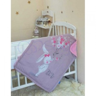 Плед  детский Зайка с букетом