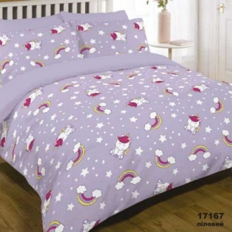 Детское постельное белье «Единорожек лиловый»