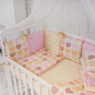 Детский комплект сменный "Ванильные сердечки"
