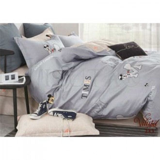 Детское постельное белье «Миккимаус серый»