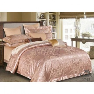 Постельное белье Вилюта (Украина) сатин жаккард Тиара 1743 Капучино