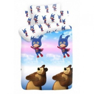 Детское постельное белье «Маша-супергерой» Детское постельное белье «Маша-супергерой»