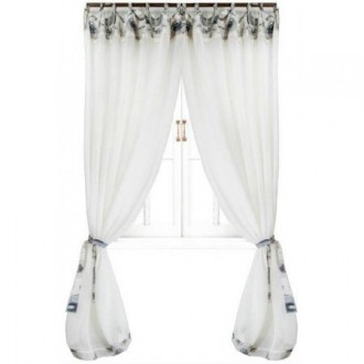 Шторы «Flowers» с кантом