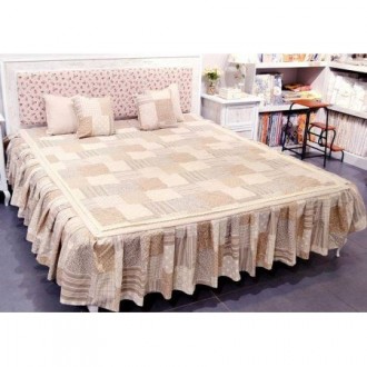 Покрывало «Patch Work» с кружевом