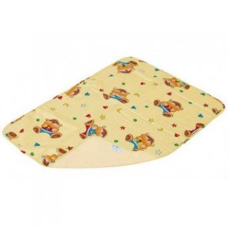 Пеленка непромокаемая Бязь Premium Yellow