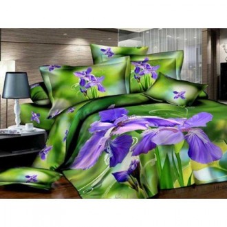 Постельное бельё 3Д "Ирисы"