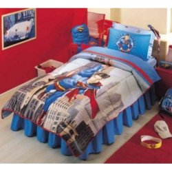 Одеяло стёганое + комплект постельного белья «Disney Superman»