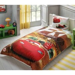 Полуторный детский комплект постельного белья «Disney Cars Team»