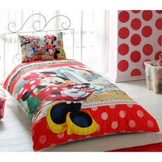 Детское постельное бельё TAC ранфорс Disney Minnie Tea Time